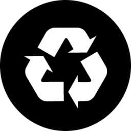 partially recycled paper symbol emoji