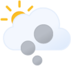 partly cloudy day smoke icon