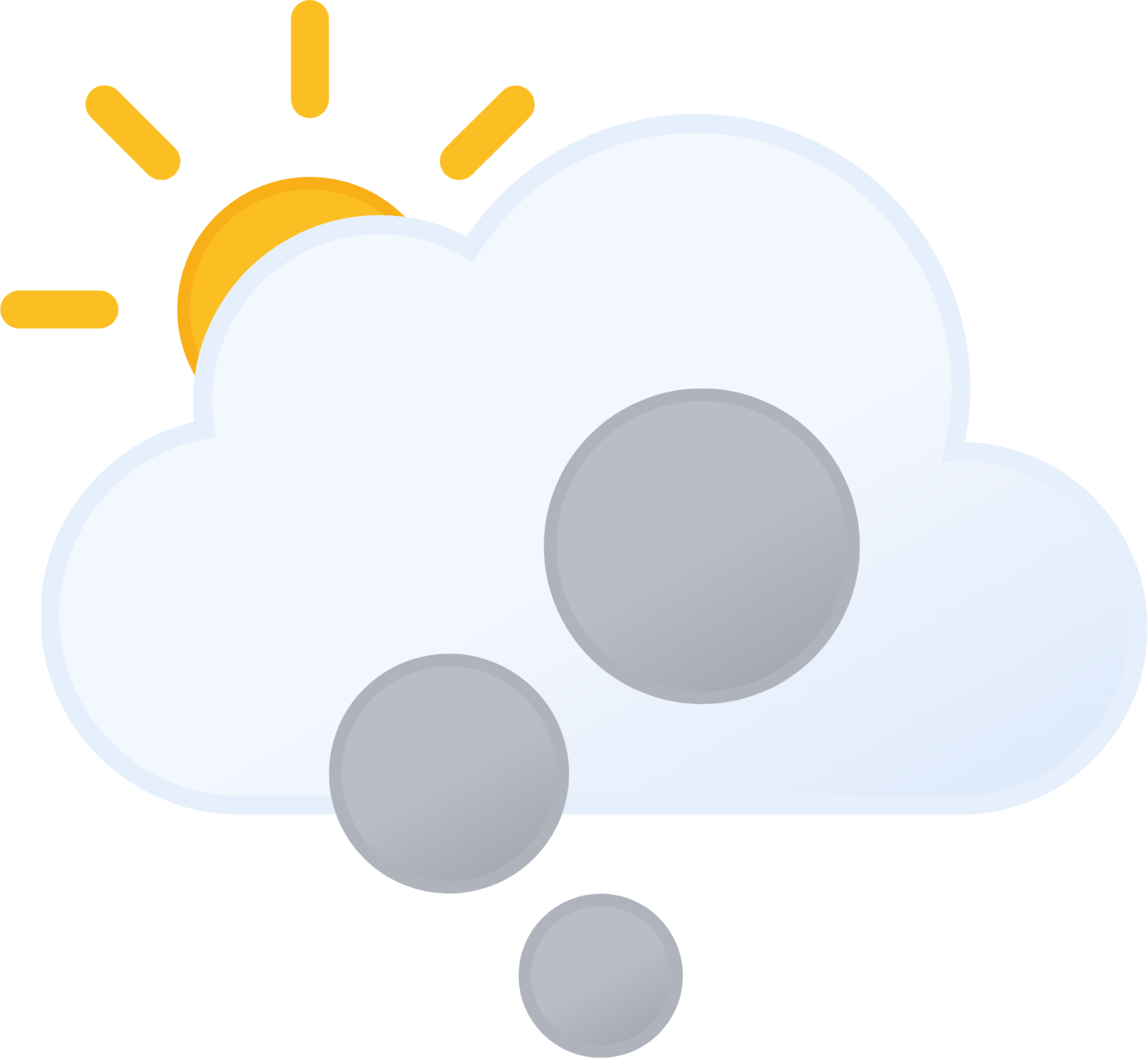 partly cloudy day smoke icon