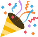 party popper emoji