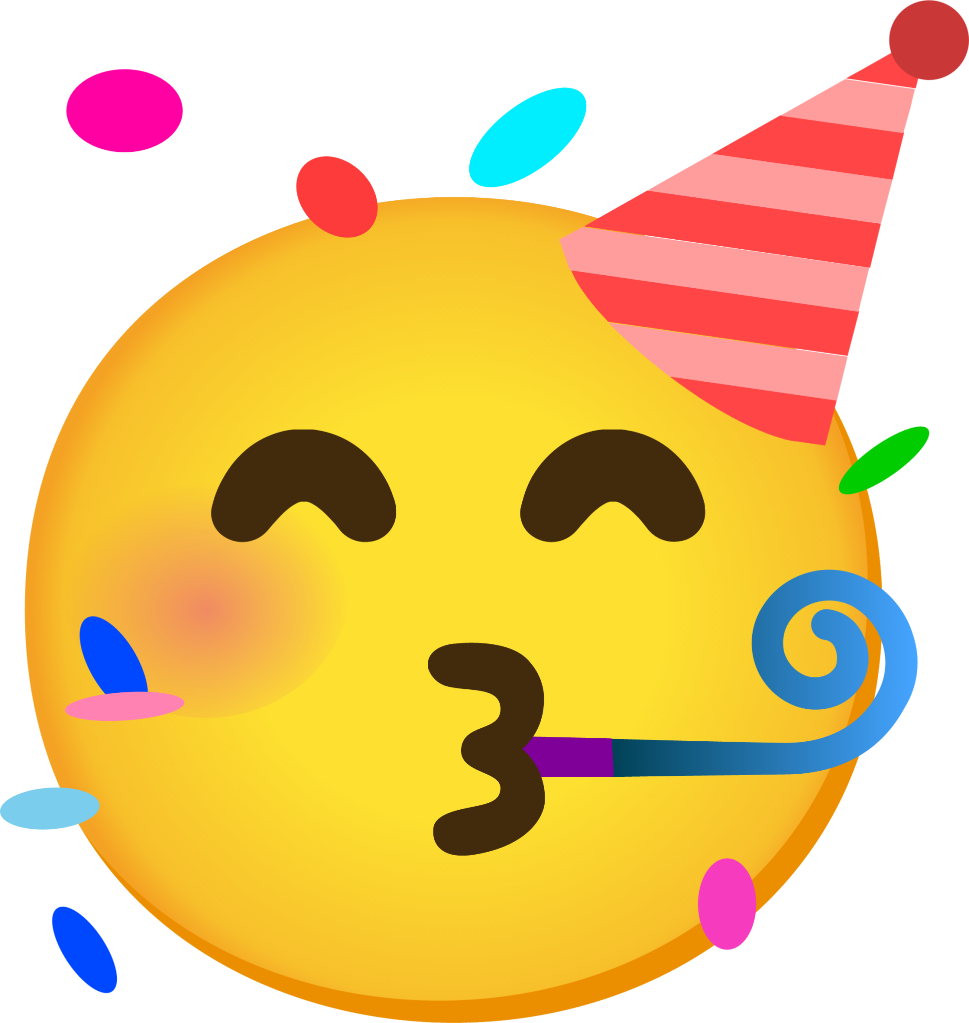 Party face emoji - Party Face Emoji - Pin