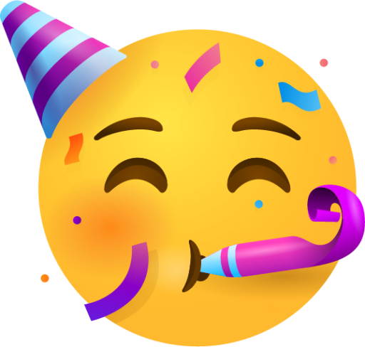Party face emoji - Party Face Emoji - Pin
