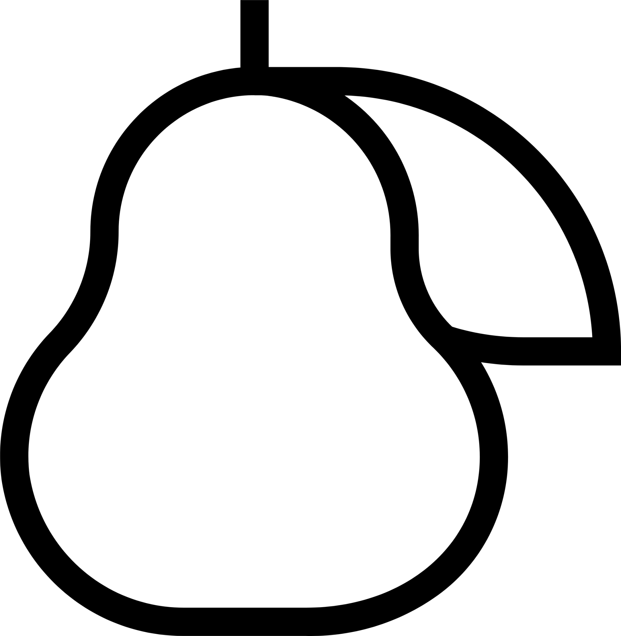 pear organic thin icon