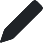 pen (rounded filled) icon