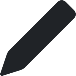 pen (rounded filled) icon