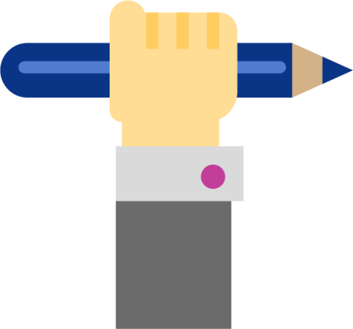 pencil hand icon