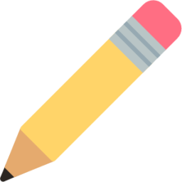 Pencil lower left emoji