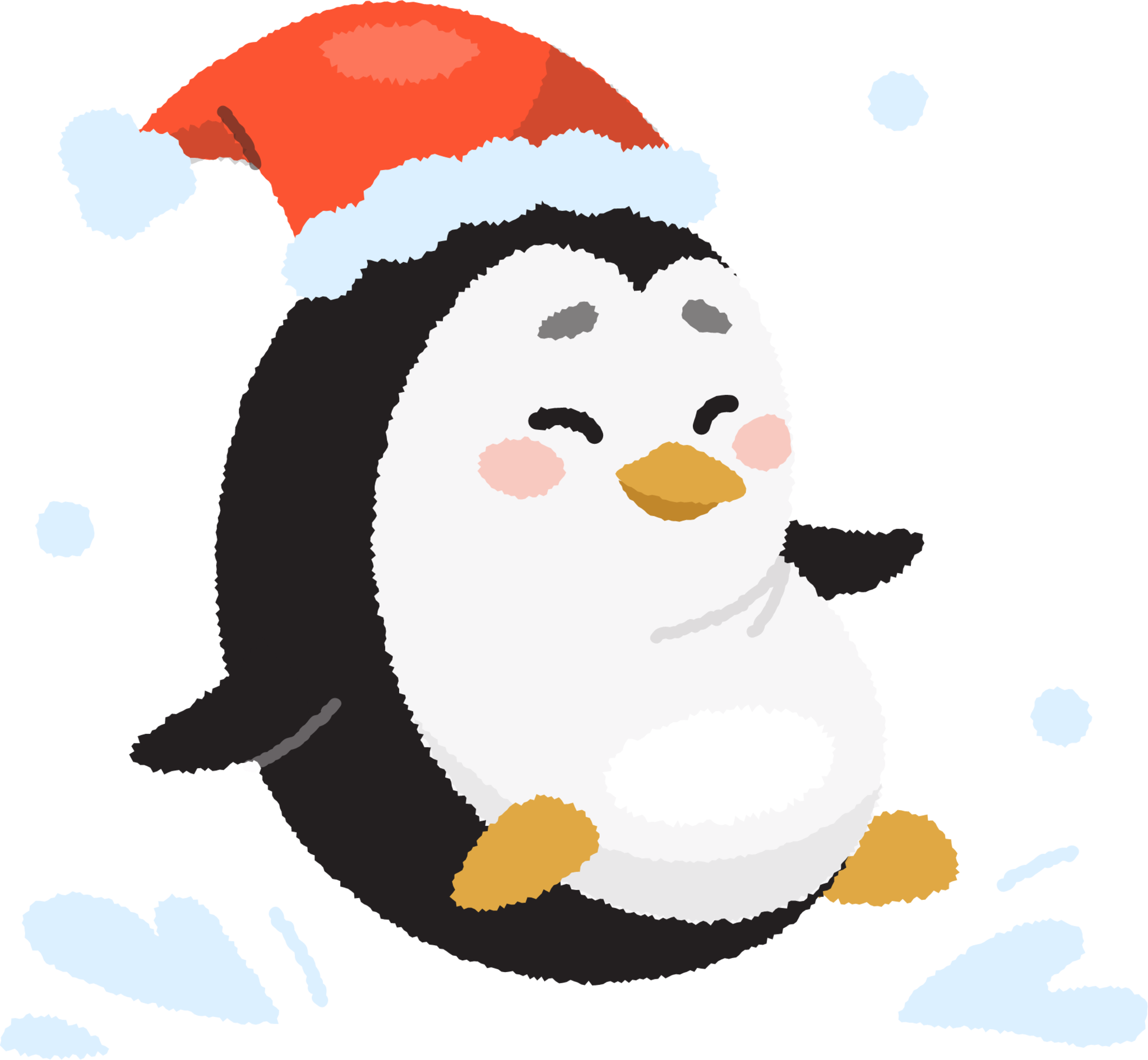 cute christmas penguin cartoons