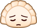 pensive (dumpling) emoji