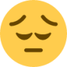 pensive face emoji