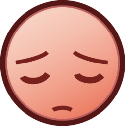 pensive (plain) emoji