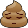 pensive (poop) emoji