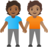 people holding hands: medium-dark skin tone, medium skin tone emoji