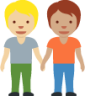 people holding hands: medium-light skin tone, medium skin tone emoji