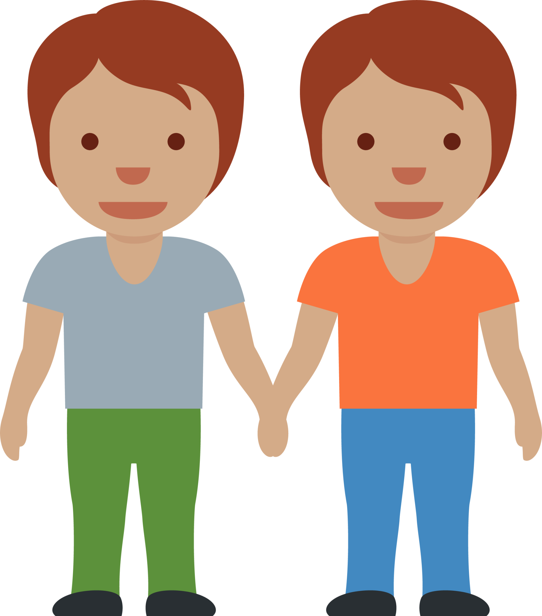 people holding hands: medium skin tone emoji