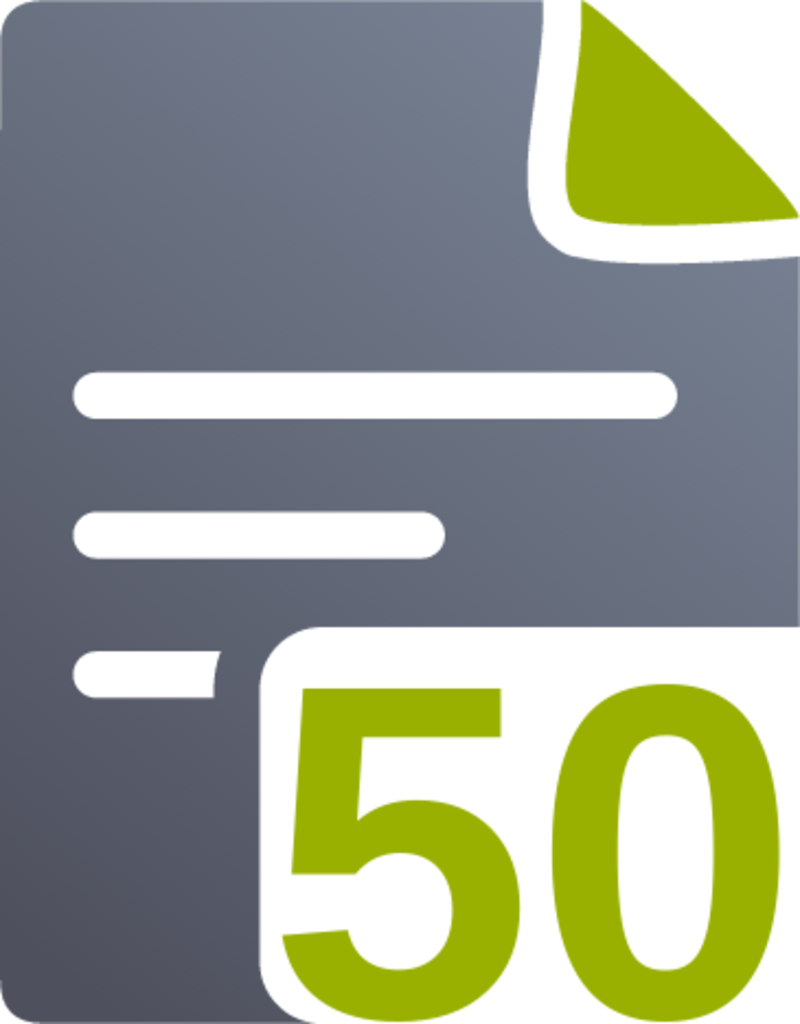per page fifty icon