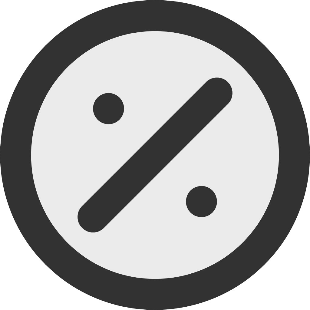 percent circle icon