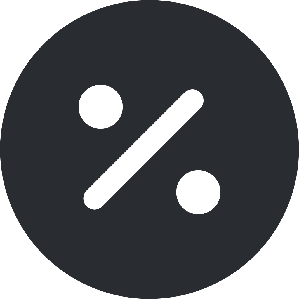 percentage circle icon