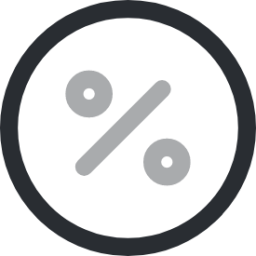 percentage circle icon