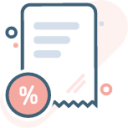 percentage discount document illustration
