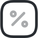 percentage square icon