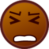 persevere (brown) emoji