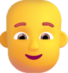 person bald default emoji