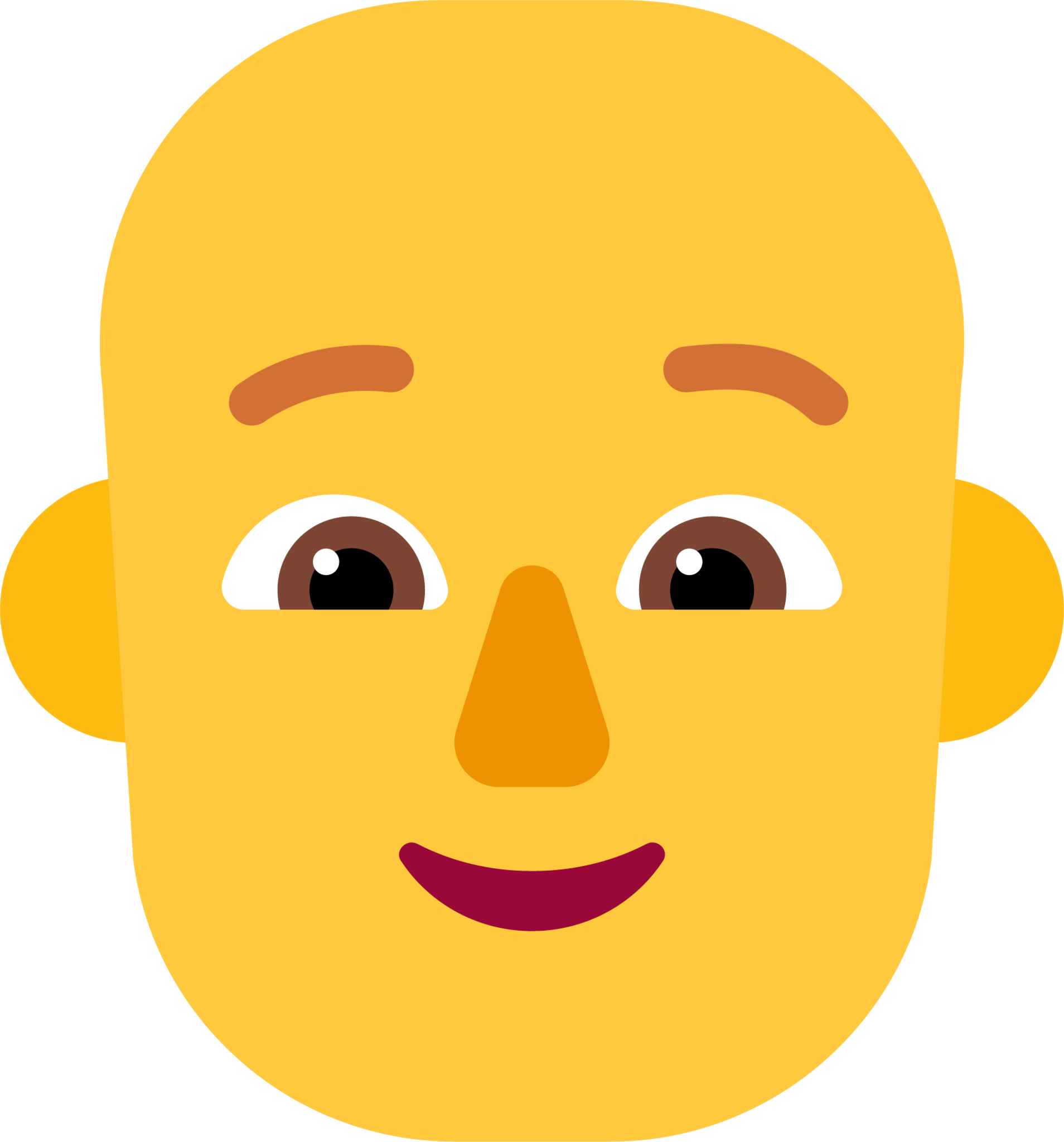 person bald default emoji