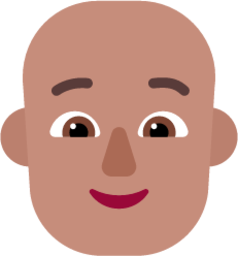 person bald medium emoji