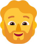 person beard default emoji