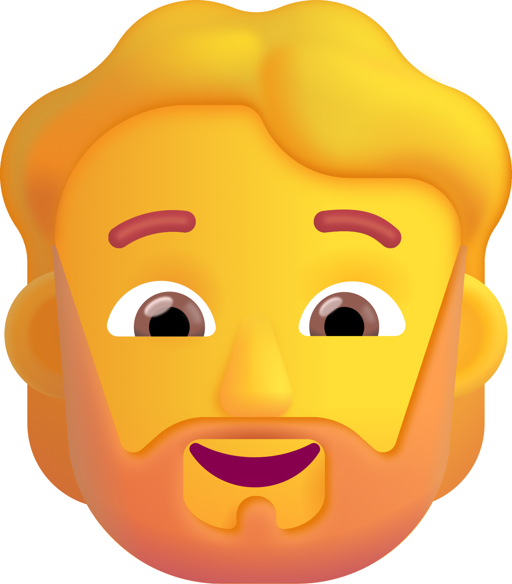 person beard default emoji