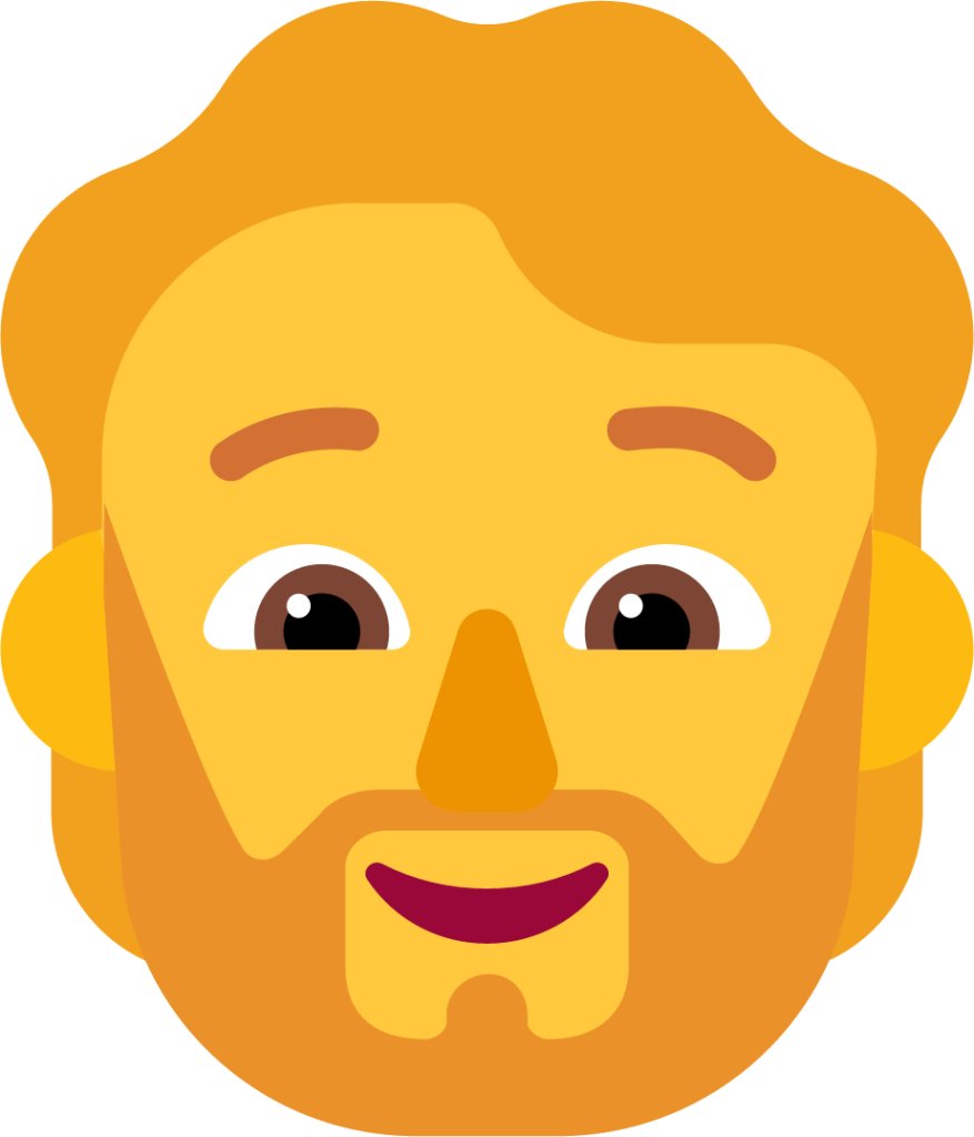 person beard default emoji