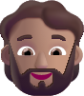 person beard medium emoji
