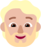 person beard medium light emoji