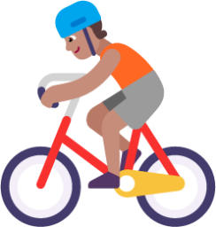 person biking medium emoji