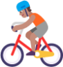 person biking medium emoji