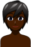 person (black) emoji