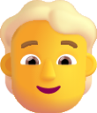 person blonde hair default emoji