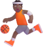 person bouncing ball medium dark emoji
