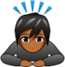 person bowing (brown) emoji