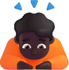 person bowing dark emoji