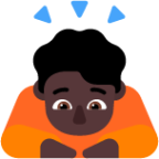 person bowing dark emoji