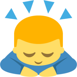person bowing deeply emoji