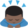 person bowing deeply tone 5 emoji