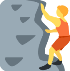 person climbing emoji
