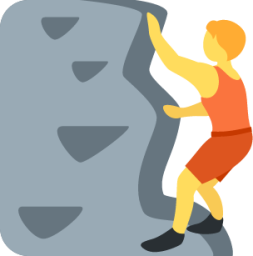 person climbing emoji