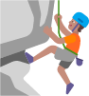 person climbing medium emoji