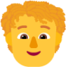 person curly hair default emoji