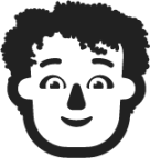 person curly hair emoji