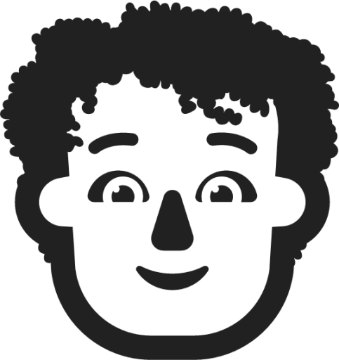 person curly hair emoji
